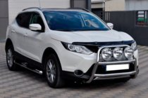 Nissan Qashqai 2014-2021 Defensa Delantera WT018 (Acero Inoxidable) foto 1
