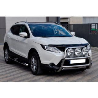 Defensa Delantera WT018 (Acero Inoxidable) Nissan Qashqai 2014-2021 foto 1