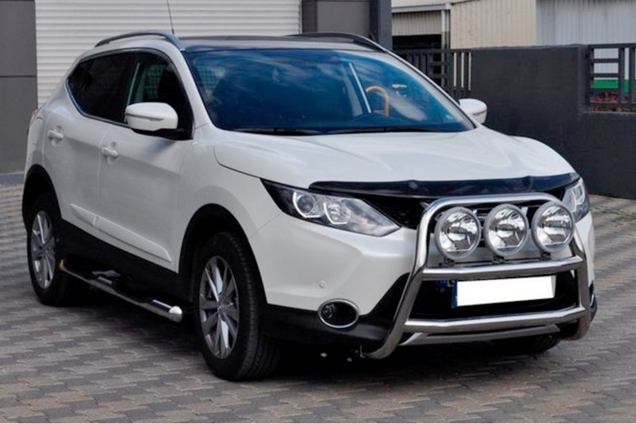 Nissan Qashqai 2014-2021 Defensa Delantera WT018 (Acero Inoxidable) Image