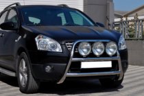 Nissan Qashqai 2010-2014 Defensa Delantera WT018 (Acero Inoxidable) foto 2