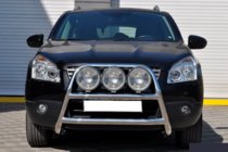 Nissan Qashqai 2010-2014 Defensa Delantera WT018 (Acero Inoxidable) foto 1