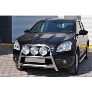 Defensa Delantera WT018 (Acero Inoxidable) Nissan Qashqai 2010-2014 foto 3