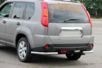 Nissan X-trail T31 2007-2014 Barras traseras de esquina AK003 (2 uds., acero inoxidable) foto 3