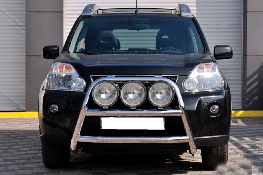 Nissan X-trail T31 2007-2014 Defensa Delantera WT018 (Acero Inoxidable) Image