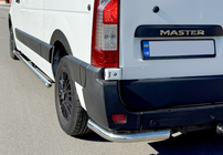 Renault Master 2011-2023 Barras Laterales BB002 (2 uds., Acero Inoxidable) foto 8