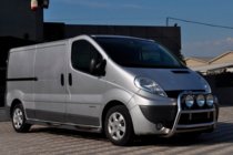 Opel Vivaro 2001–2015 Defensa Delantera WT018 (Acero Inoxidable) foto 4