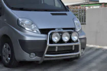 Renault Trafic 2001–2015 Defensa Delantera WT018 (Acero Inoxidable) foto 1