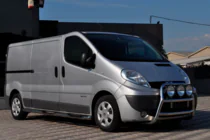 Renault Trafic 2001–2015 Defensa Delantera WT018 (Acero Inoxidable) foto 2