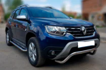 Renault Duster 2008–2017 Defensa Delantera ST011 (Acero Inoxidable) foto 2