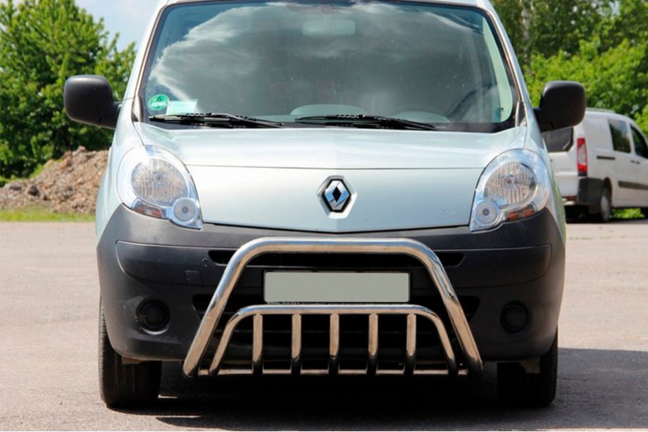 Renault Kangoo 2008–2020 Defensa Delantera WT002 (Acero Inoxidable) Image