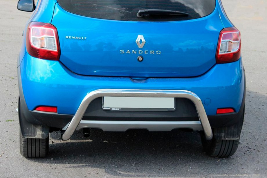 Renault Sandero 2013-2022 Barra Trasera AK007 (Acero Inoxidable) Image