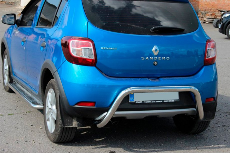 Dacia Sandero 2013-2020 Barra Trasera AK007 (Acero Inoxidable) Image