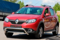 Dacia Sandero 2013-2020 Defensa Delantera WT007 (Acero Inoxidable) foto 1