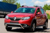 Dacia Sandero 2013-2020 Defensa Delantera WT007 (Acero Inoxidable) foto 3