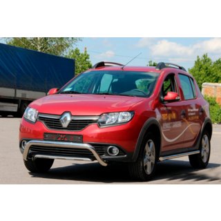 Defensa Delantera WT007 (Acero Inoxidable) Dacia Sandero 2013-2020 foto 3