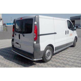 Protector trasero con esquinas (acero inoxidable) Renault Trafic 2001–2015 foto 1