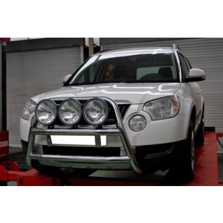 Defensa Delantera WT018 (Acero Inoxidable) Skoda Yeti 2009-2017 foto 3