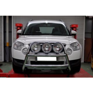 Defensa Delantera WT018 (Acero Inoxidable) Skoda Yeti 2009-2017 foto 4
