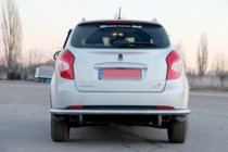 SsangYong Korando 2010-2019 Barra Trasera AK005 (Acero Inoxidable) foto 2