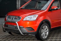 SsangYong Korando 2010-2019 Defensa Delantera WT005 (Acero Inoxidable) foto 2