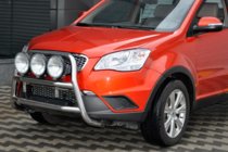 SsangYong Korando 2010-2019 Defensa Delantera WT018 (Acero Inoxidable) foto 4