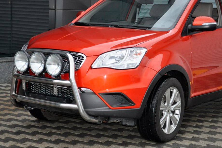 SsangYong Korando 2010-2019 Defensa Delantera WT018 (Acero Inoxidable) Foto 4