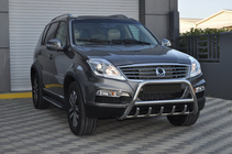 SsangYong Rexton I 2001-2017 Defensa Delantera WT003 (Acero Inoxidable) foto 4