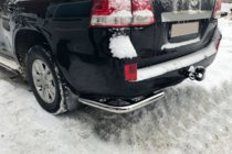 Toyota Land Cruiser 200 2007-2021 Esquinas traseras AK003 (2 uds., acero inoxidable) foto 1