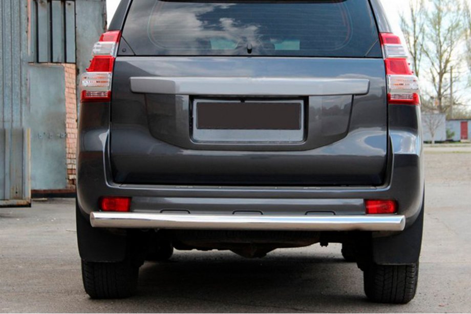 Toyota Land Cruiser Prado 150 2009-2023 Barra Trasera AK002 (Acero Inoxidable) Image
