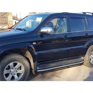 Protector de estribo lateral BB004 (2 uds., acero inoxidable) Toyota Land Cruiser Prado 120 2002-2009 foto 3