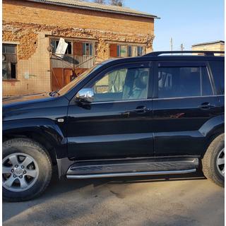 Protector de estribo lateral BB004 (2 uds., acero inoxidable) Toyota Land Cruiser Prado 120 2002-2009 foto 4