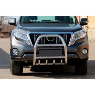 Defensa Delantera QT007 (Acero Inoxidable) Toyota Land Cruiser Prado 150 2009-2023 foto 1