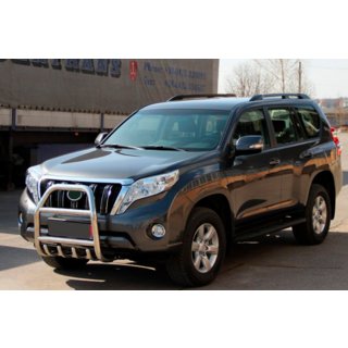 Defensa Delantera QT007 (Acero Inoxidable) Toyota Land Cruiser Prado 150 2009-2023 foto 2