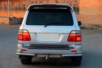 Toyota Land Cruiser 100 1998-2007 Esquinas traseras AK003-Double (2 uds, acero inoxidable) foto 3