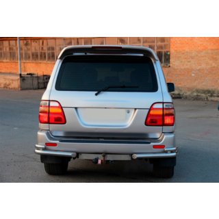 Esquinas traseras AK003-Double (2 uds, acero inoxidable) Toyota Land Cruiser 100 1998-2007 foto 3