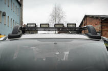 Volkswagen Amarok 2010-2022 Barras de techo Black Shark (con travesaños) foto 4