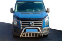 Volkswagen Crafter 2006-2016 Defensa Delantera WT002 (Acero Inoxidable) foto 1