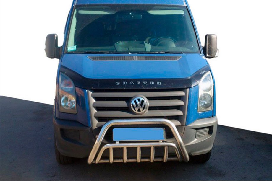 Volkswagen Crafter 2006-2016 Defensa Delantera WT002 (Acero Inoxidable) Image