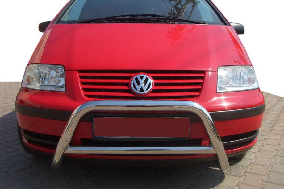 Volkswagen Sharan 1995-2010 Defensa Delantera WT005 (Acero Inoxidable) Image