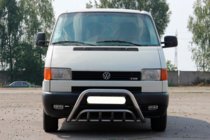 Volkswagen T4 Transporter 1990-2003 Defensa Delantera WT002 60mm (Acero Inoxidable) foto 2