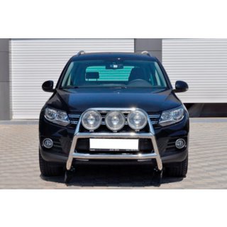 Defensa Delantera WT018 (Acero Inoxidable) Volkswagen Tiguan 2007-2016 foto 2