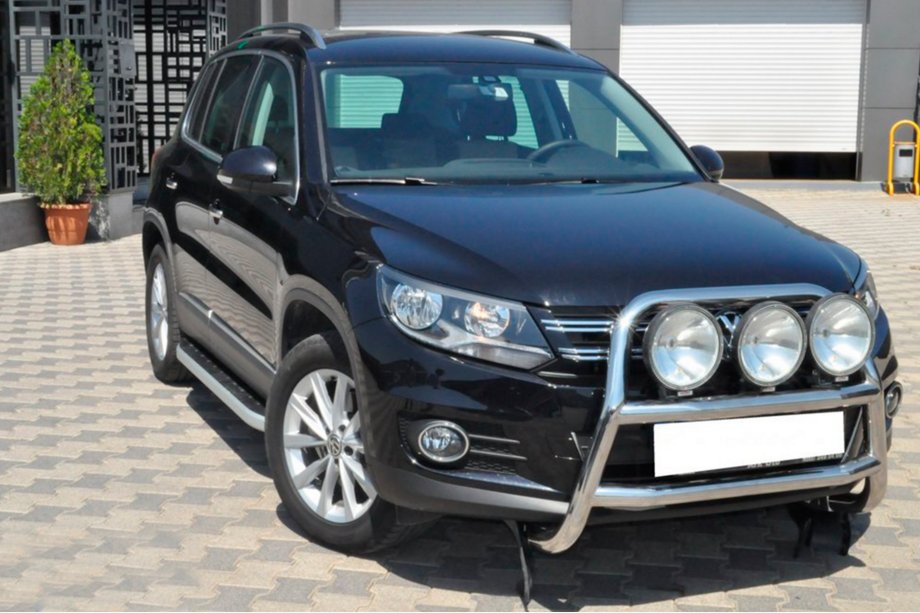 Volkswagen Tiguan 2007-2016 Defensa Delantera WT018 (Acero Inoxidable) Image