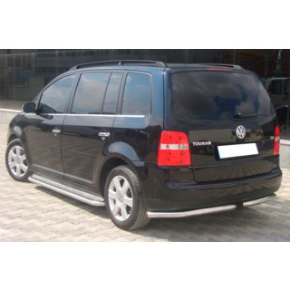 Esquinas traseras AK003 (2 uds., acero inoxidable) Volkswagen Touran 2003-2010 foto 3