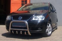 Volkswagen Touran 2003-2010 Defensa Delantera QT006 (Acero Inoxidable) foto 1