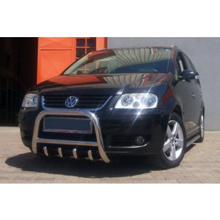 Defensa Delantera QT006 (Acero Inoxidable) Volkswagen Touran 2003-2010 foto 1