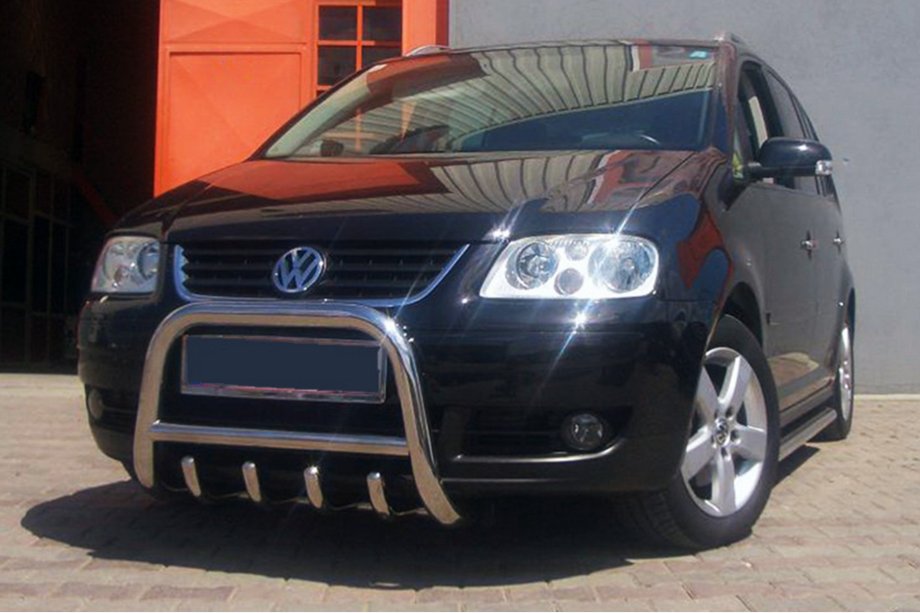 Volkswagen Touran 2003-2010 Defensa Delantera QT006 (Acero Inoxidable) Image