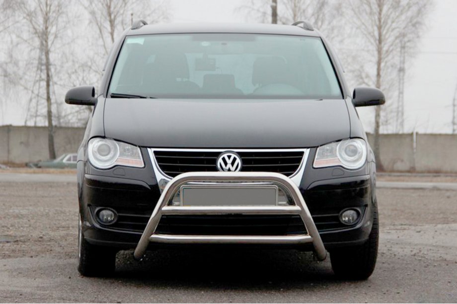 Volkswagen Touran 2003-2010 Defensa Delantera WT022 Acero Inoxidable Foto 3