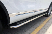 Porsche Cayenne 2003–2010 Estribos Laterales Maydos V2 (2 uds., Aluminio y Acero Inoxidable) foto 2