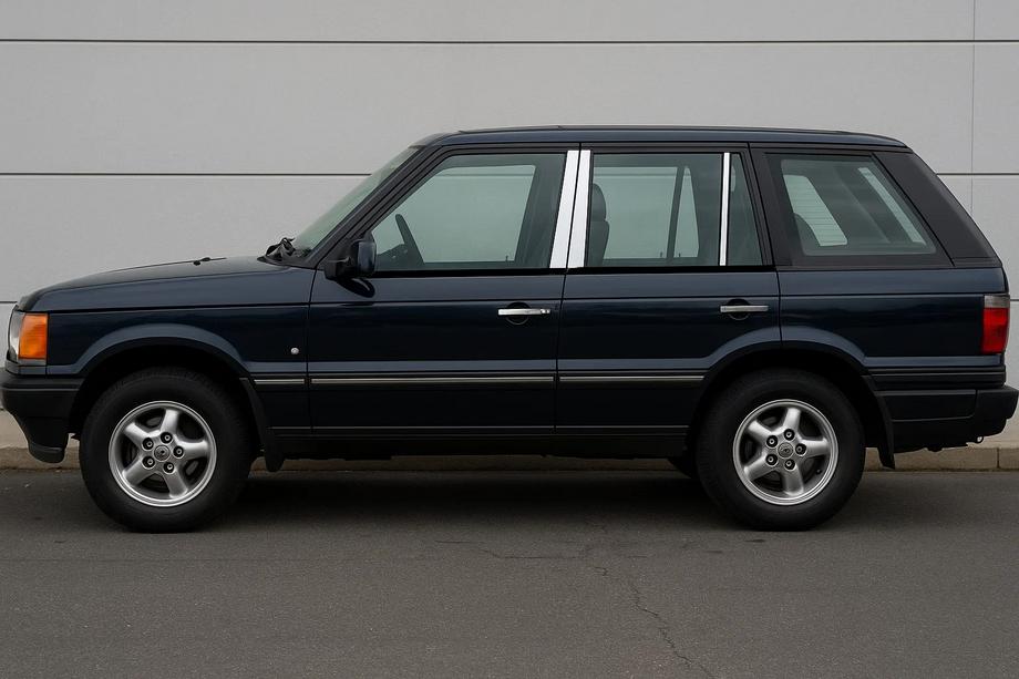 Range Rover II P38A 1997-2002 Molduras de Acero Inoxidable para Pilares de Puerta (6 uds) Image