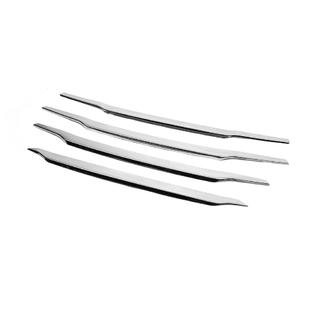 Cubiertas de parrilla OmsaLine (2014-2018, 4 uds, acero inoxidable) Ford Courier 2014-2023 foto 4